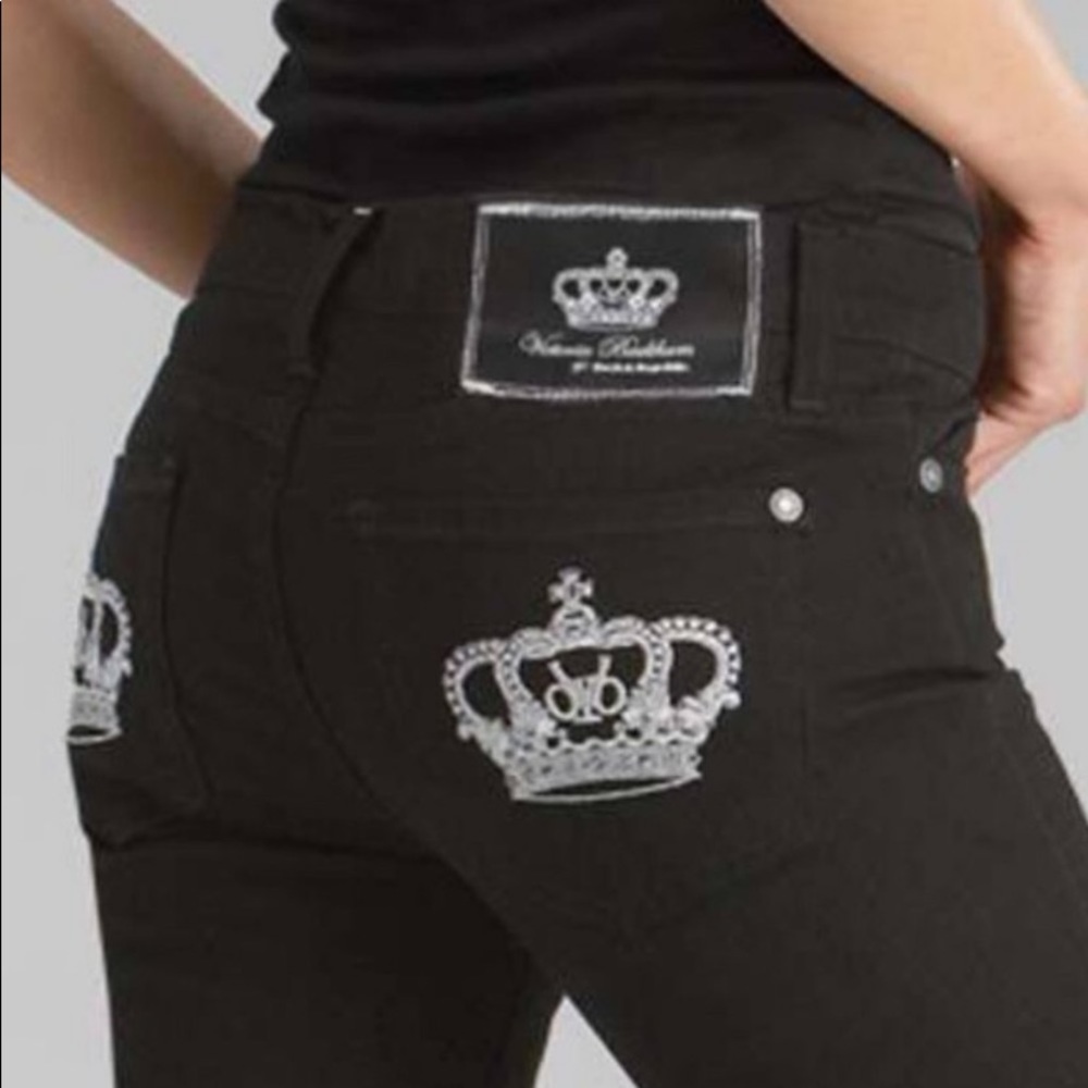 Rock & Republic Victoria Beckham Black Crown Jeans